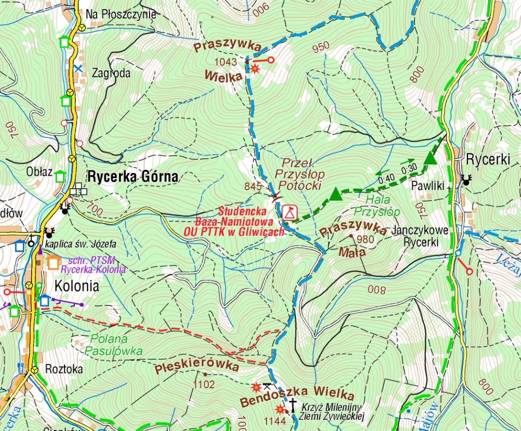 Mapa okolic bazy